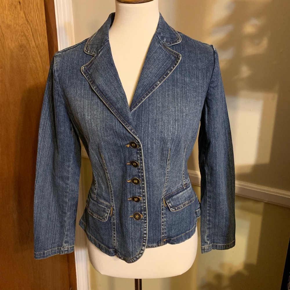 ❤️❤️❤️St. John’s stretch Jean Jacket PS